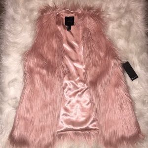 Faux fur vest